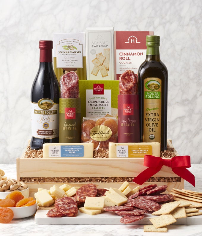 Signature Meat & Cheese Wooden Crate