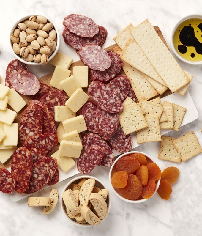 Signature Meat & Cheese Wooden Crate