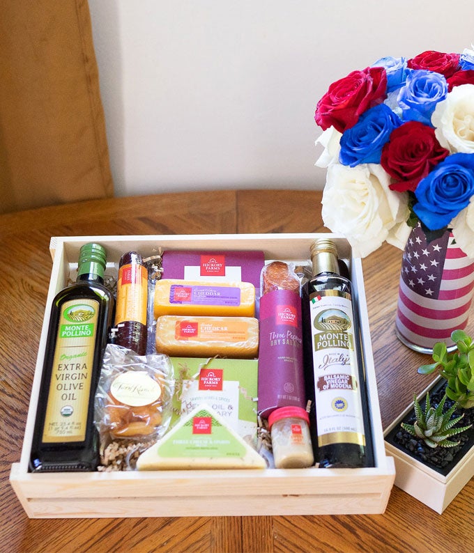 Ultimate Meat & Cheese Wooden Crate