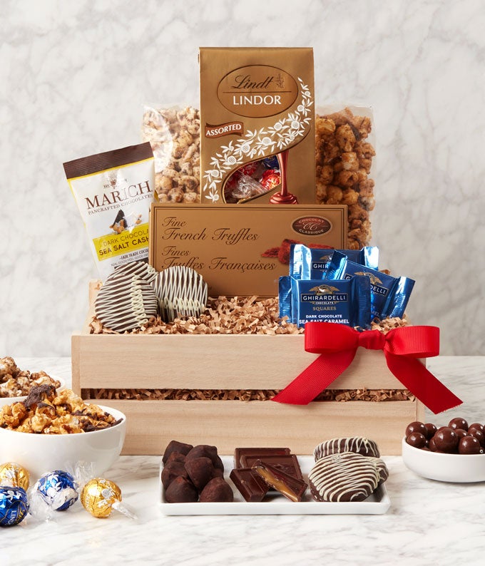 Crunch Time Snack Crate - The Gift Basket Store