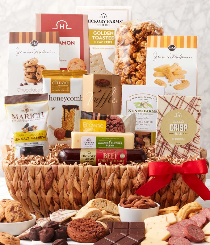 Delightful Meat & Cheese Gourmet Basket