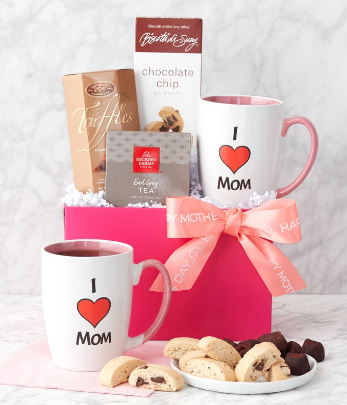Love Mom Mug and Tea Set