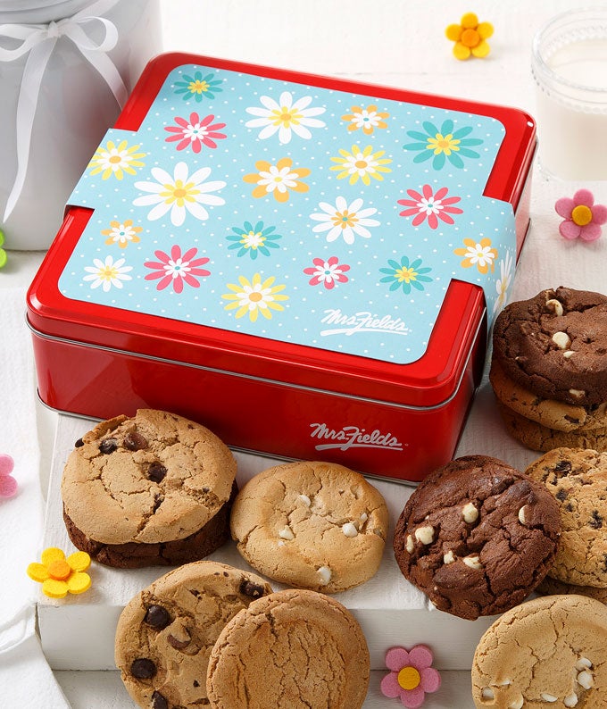 Flower Fields Cookie Tin