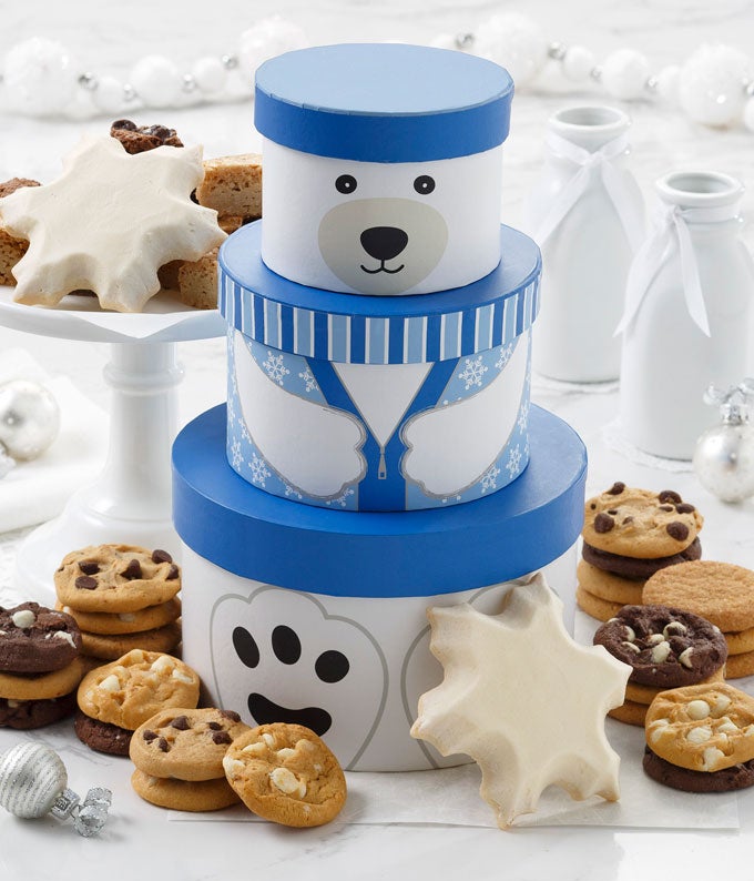 Holiday Polar Bear Gift Tower