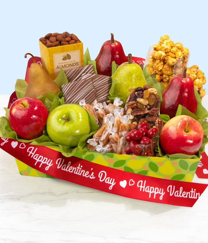 Valentine Fruit Gift Basket