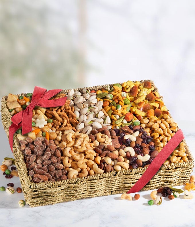 Nuts &amp; Snack Mix Gift Tray