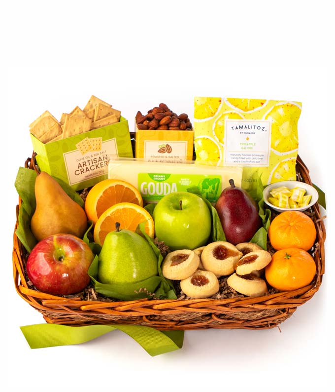 Artisan Fruit & Cheese Gift Basket