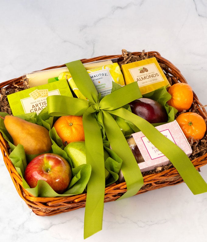 Artisan Fruit &amp; Cheese Gift Basket