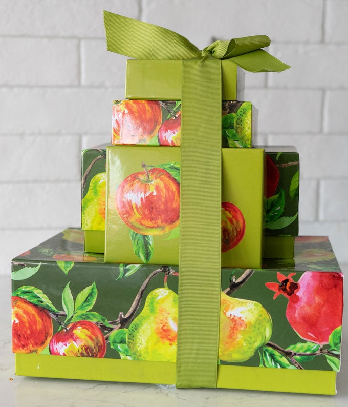 Easter Fruit, Nuts, & Sweets Gift Tower