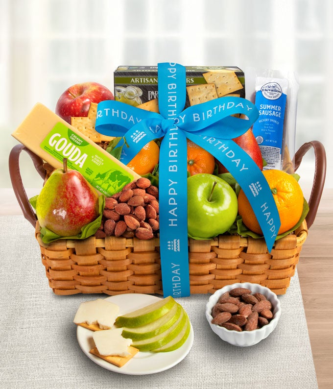 Salami & Cheese Birthday Gift Basket