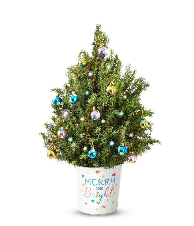 Merry &amp; Bright Mini Holiday Tree