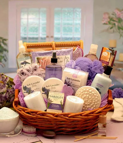 IMPORTED - Lavender Fields Spa Basket