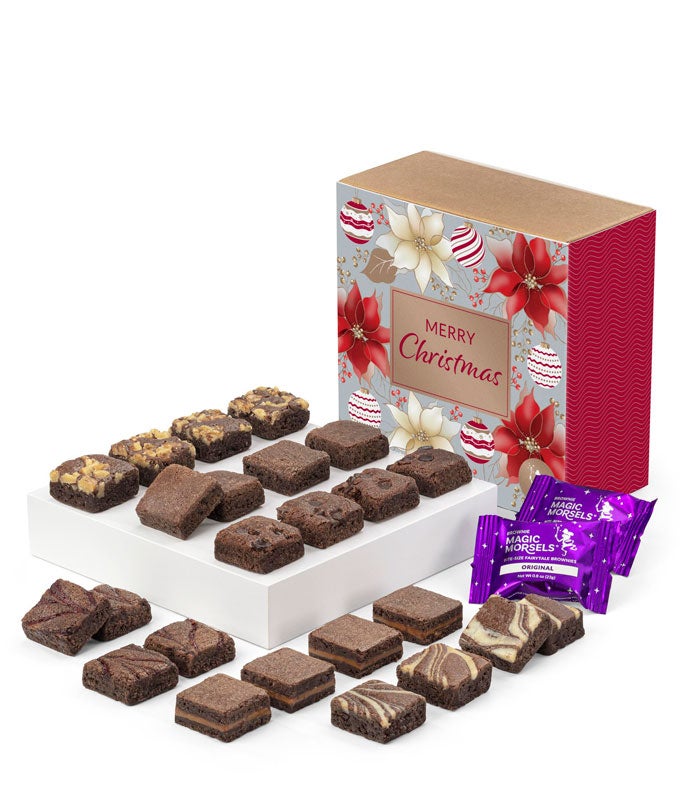 Merry Christmas Two Dozen Fairytale Brownie Morsels