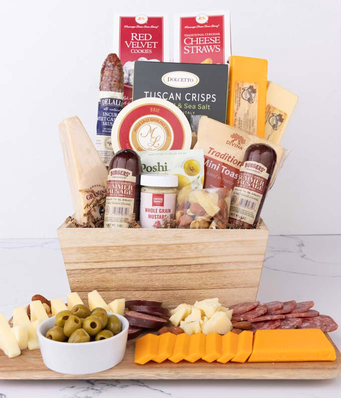 Premium Charcuterie & Cheese Gift Basket