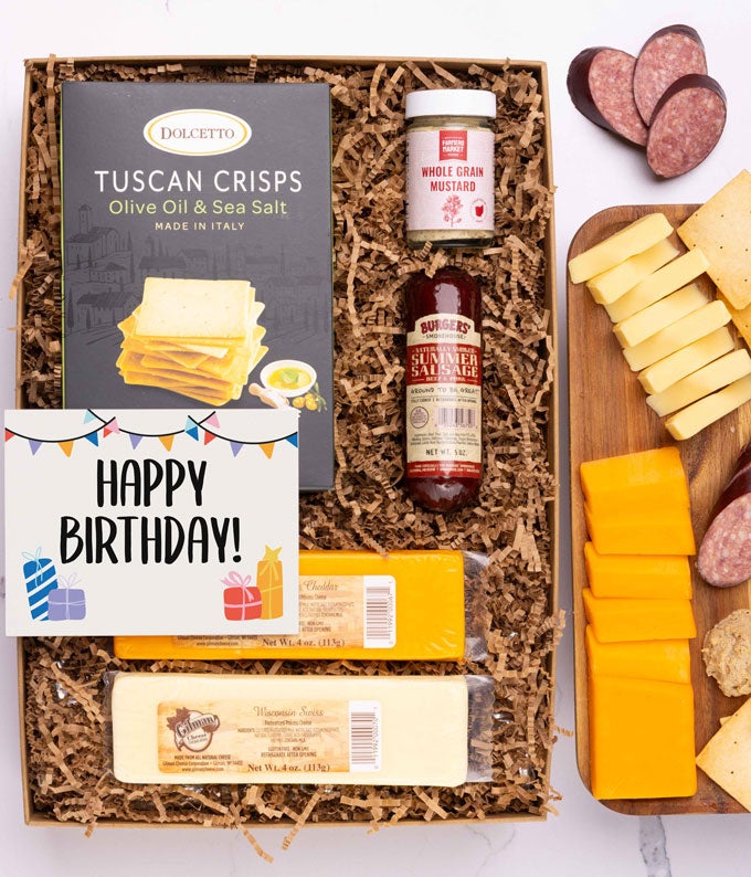 Happy Birthday! Cheese &amp; Meat Gift Box
