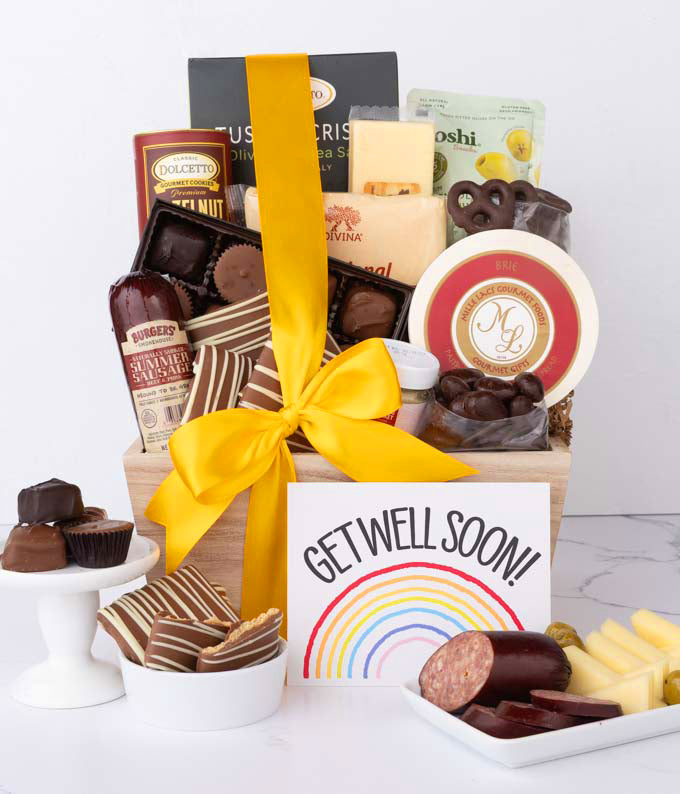 Get Well Gourmet Charcuterie &amp; Sweets Gift Basket