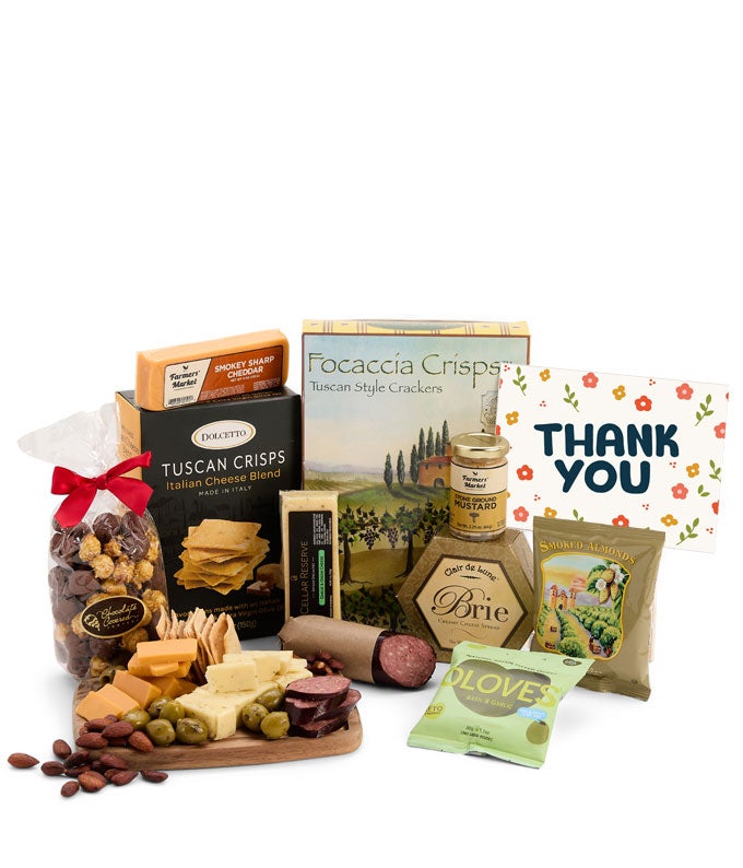 Thank You Cheese &amp; Charcuterie Gourmet Gift Box