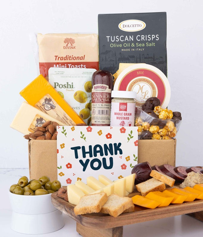 Thank You Cheese & Charcuterie Gourmet Gift Box