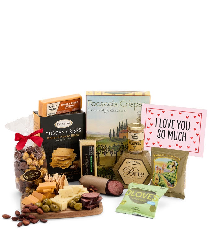 I Love You! Deluxe Cheese &amp; Charcuterie Gift Box