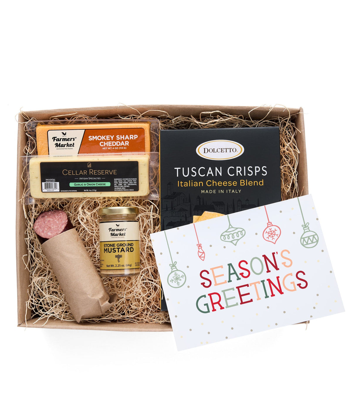 Season&#39;s Greetings Cheese &amp; Meat Gift Box