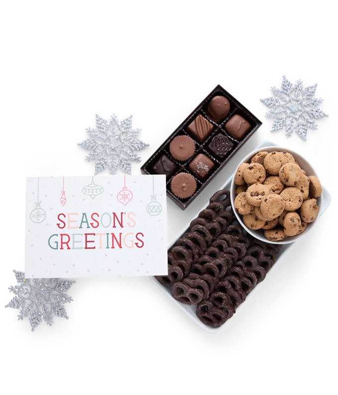 Season&#39;s Greetings Sweet Treats Chocolate Gift Box