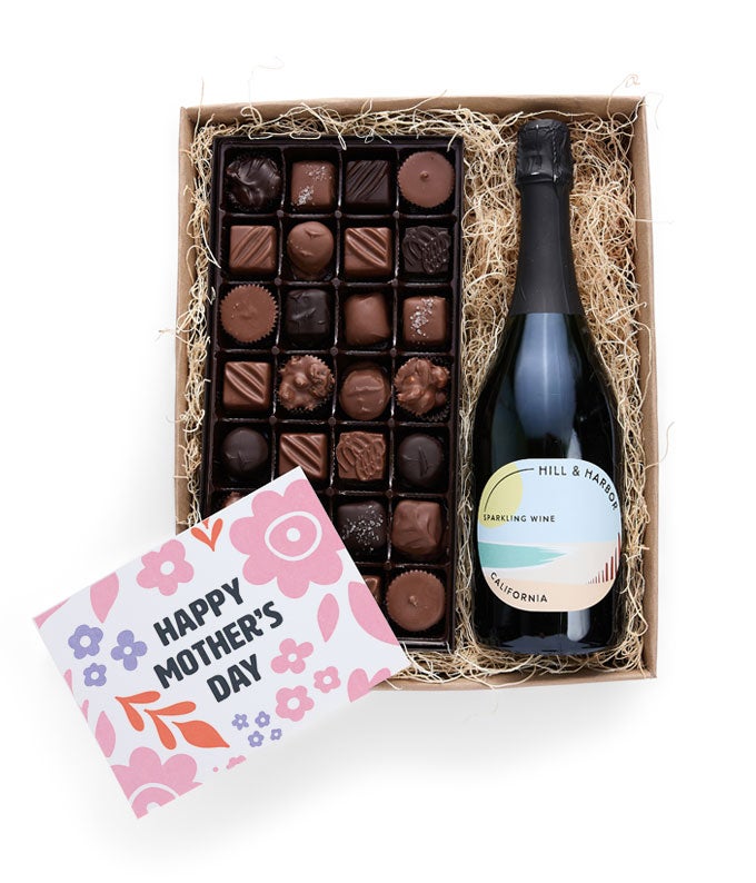 Mother's Day Gourmet Chocolate & Sparkling Wine