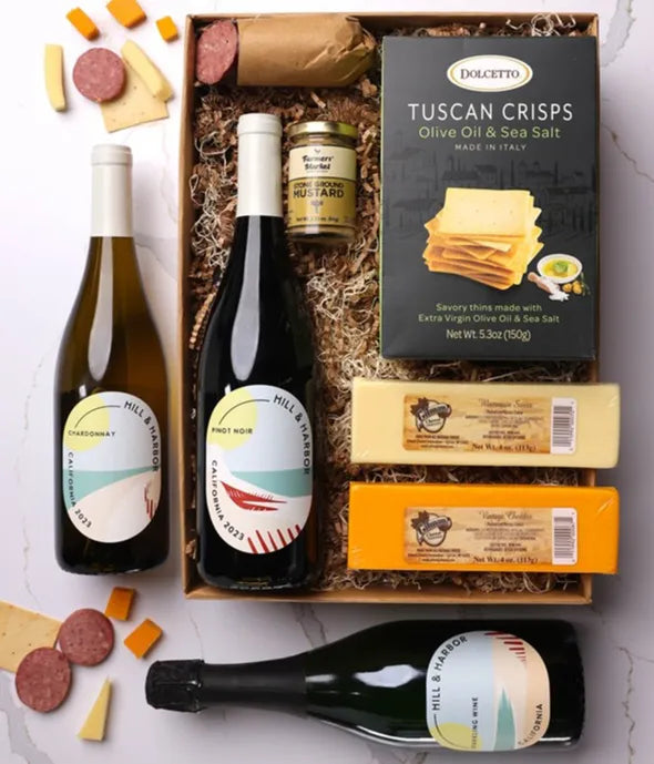 White Wine Charcuterie Gift Box