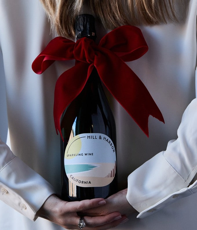 Season's Greetings Chocolate & Sweets Gift Box with Sparkling Wine