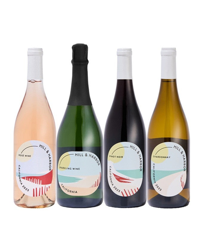 Season's Greetings Charcuterie & Cheese Box with Red, White, Rosé & Sparkling Wine