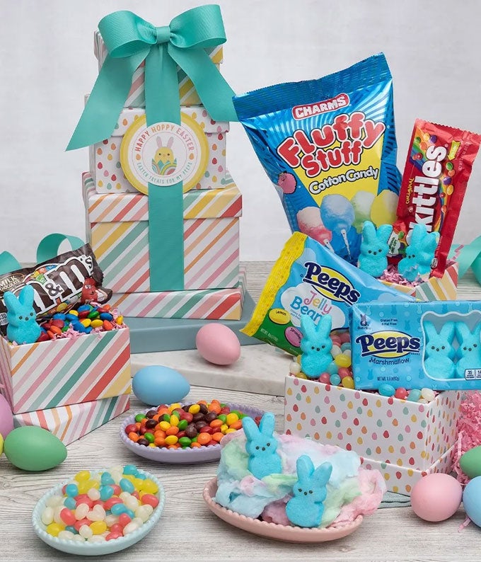 Poppin&#39; in Pastel Easter Gift Tower