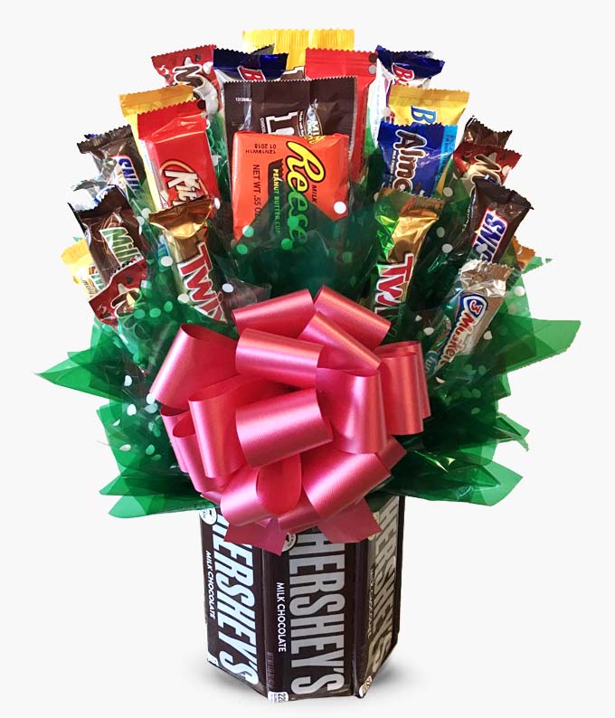 💝 Gift Candy Basket, Canasta de Regalo Con Chocolates – Fresh Flowers  Orlando
