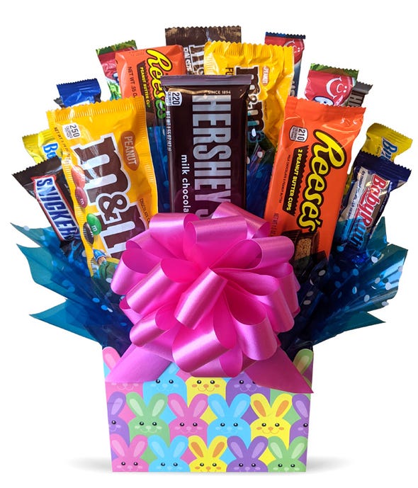 Mothers Day Gift Basket Candy Bouquet chocolate/Candies, Birthday