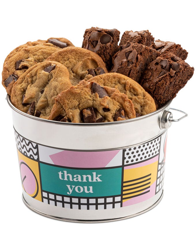 Thank You Cookie &amp; Brownie Gift Bucket
