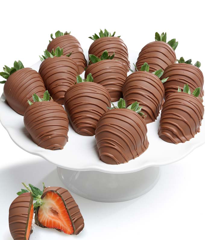 Strawberry chocolate delivery top