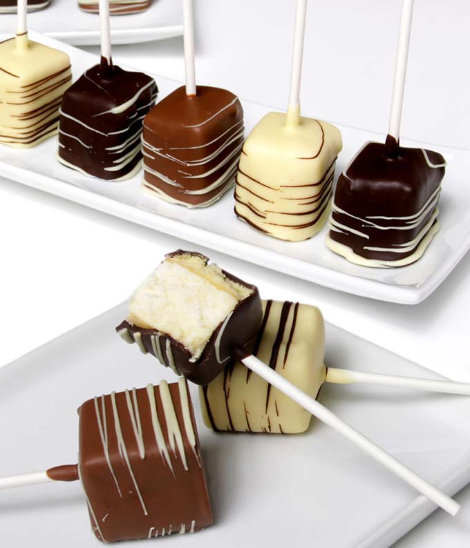 chocolate dipped cheesecake pop delivery
