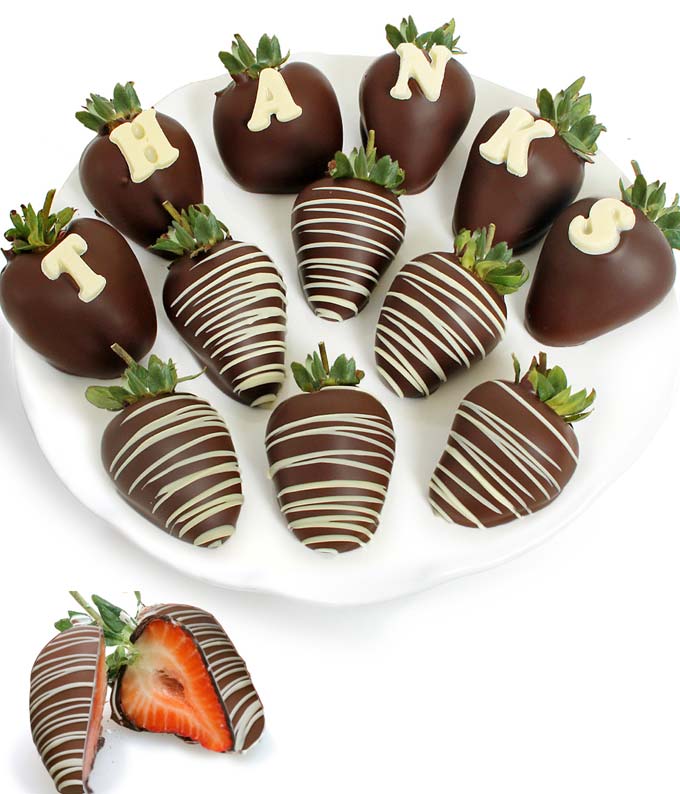 Thank you chocolate covered strawberries