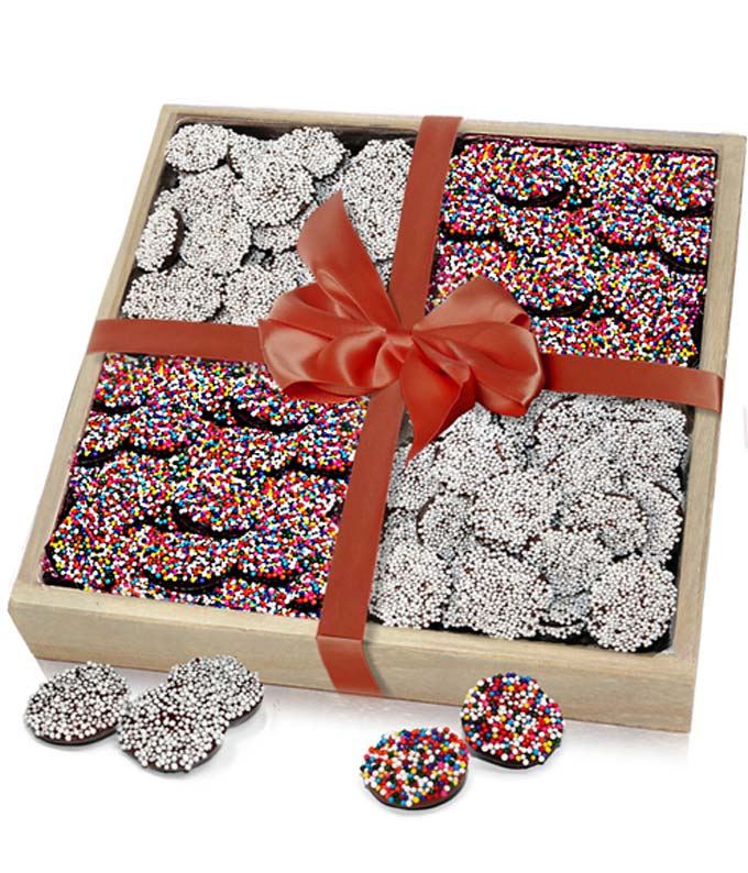 Wooden crate delivered with Nonpareils