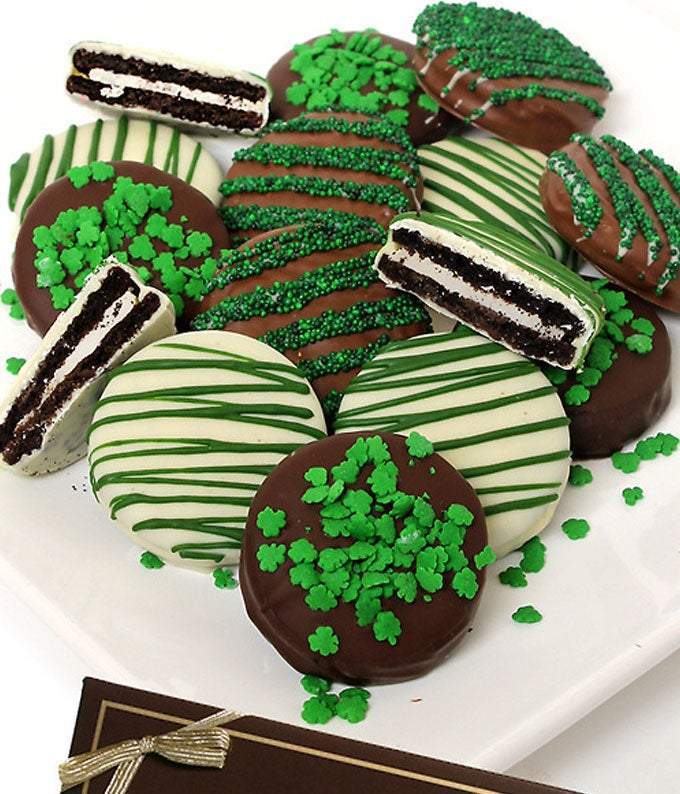 St. Patrick&#39;s Day Belgian Chocolate Covered Oreos - 12 Pieces