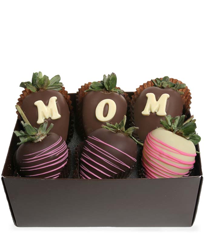Mom Chocolate Covered Strawberries - 6 Pieces