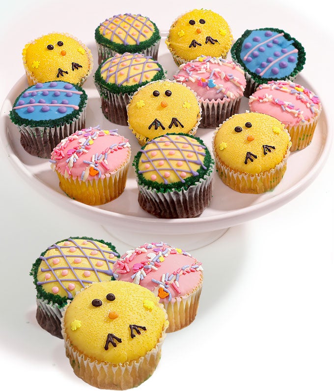 Easter Chocolate Covered Cupcakes