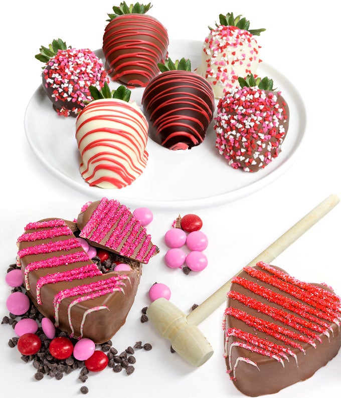 Chocolate Covered Strawberries &amp; Breakable Hearts For Mom