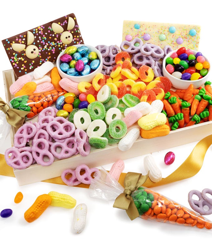 Happy Easter! Candy and Chocolate Treats Tray - Premium