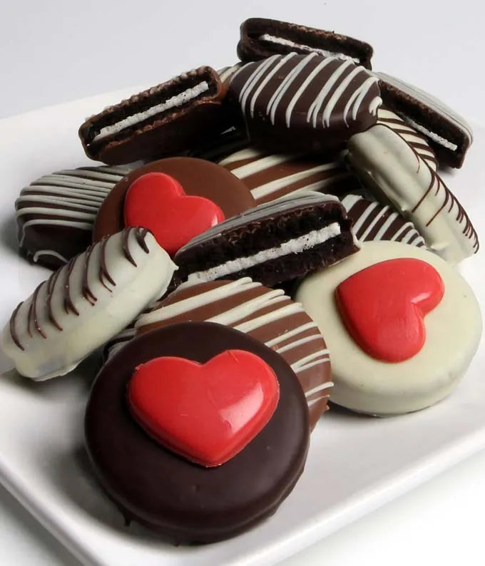 Valentine Chocolate Covered Oreos