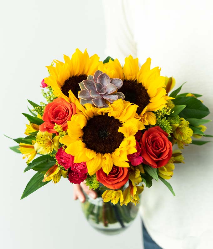 Valentine's Succulent Bouquet The Gift Basket Store