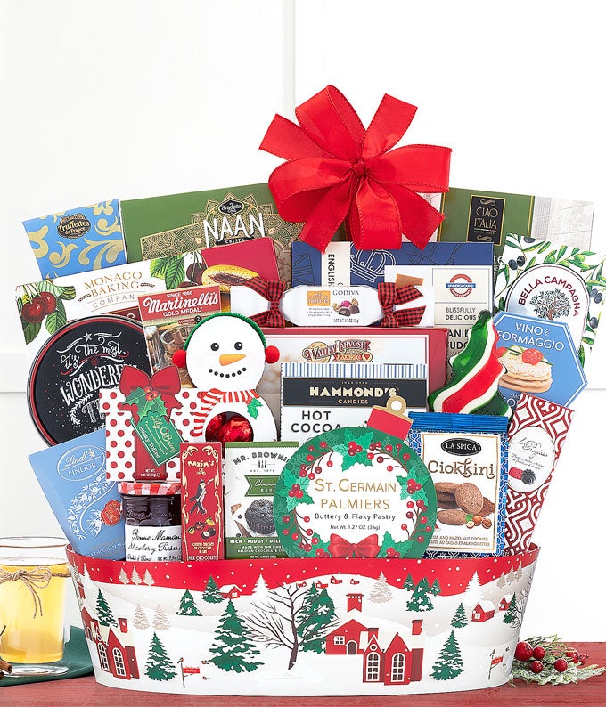 Christmas food gift basket for delivery