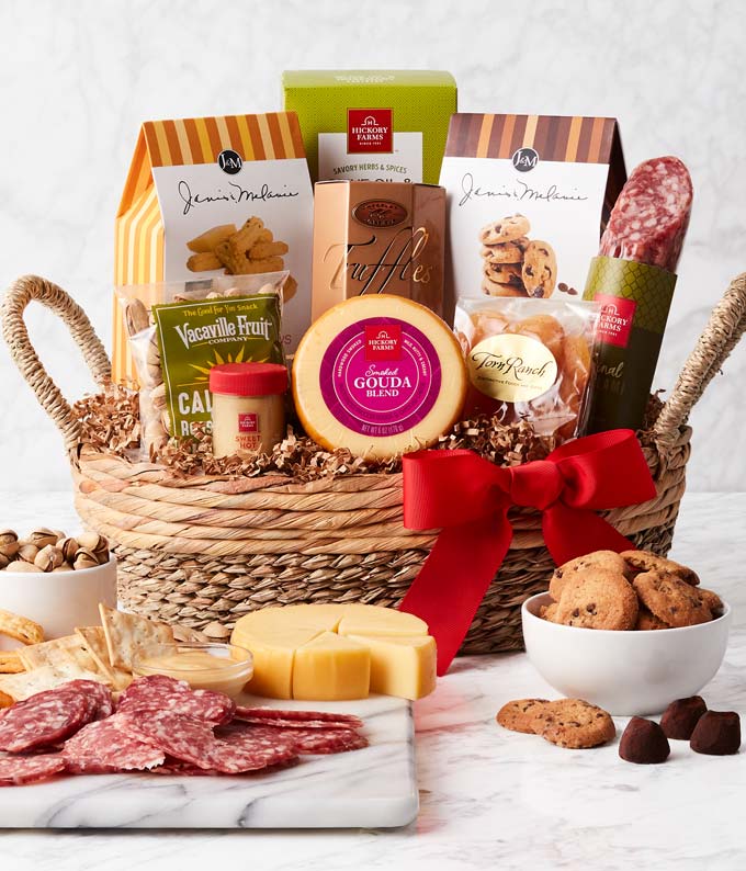 Gourmet food gift basket