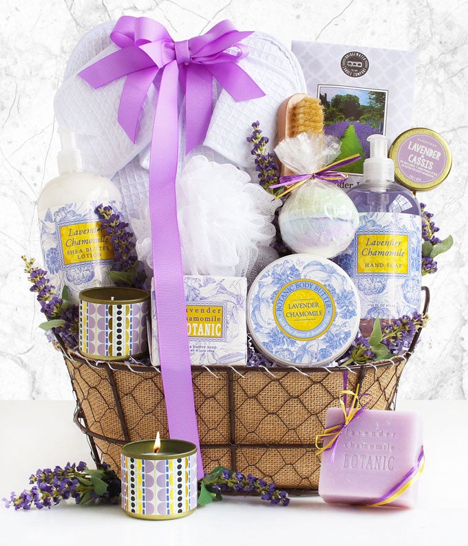 Lavender Oasis Spa Gift Basket