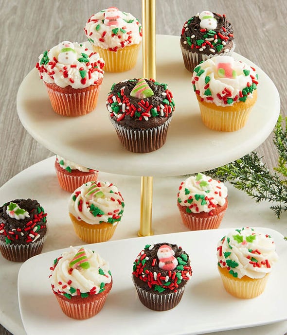 Mini Christmas Cupcakes