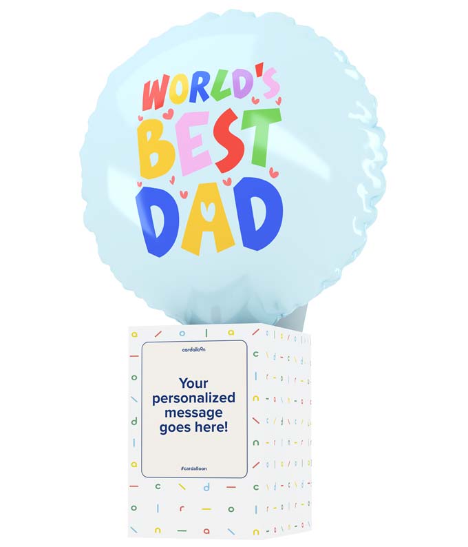 World&#39;s Best Dad Pop-Up Balloon
