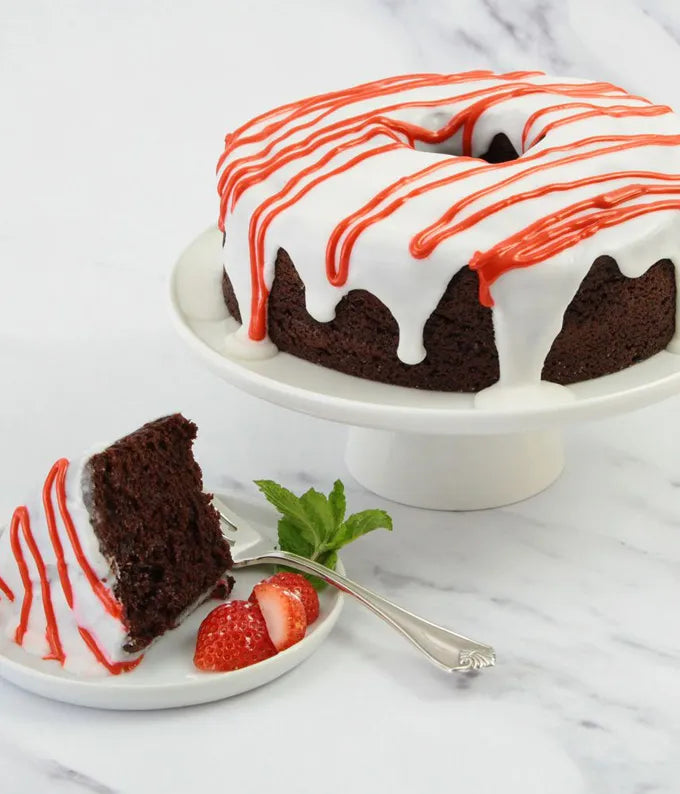 Chocolate Candy Cane Cake